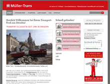 Tablet Screenshot of muellertrans.de
